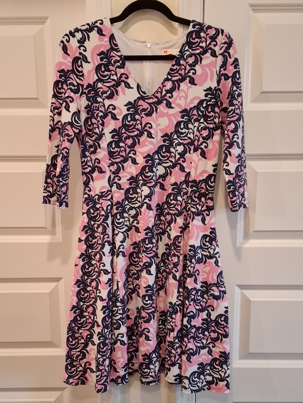 Jude Connally Fit And Flare Dress Multi Color Size Medium